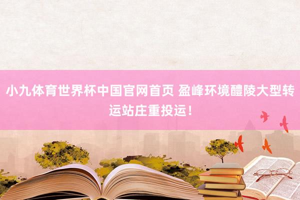 小九体育世界杯中国官网首页 盈峰环境醴陵大型转运站庄重投运!