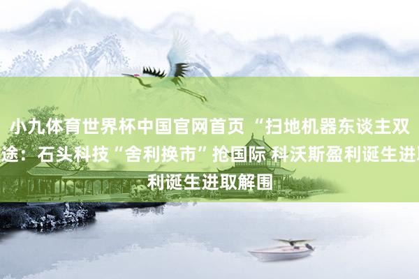 小九体育世界杯中国官网首页 “扫地机器东谈主双雄”殊途:石头科技“舍利换市”抢国际 科沃斯盈利诞生进取解围