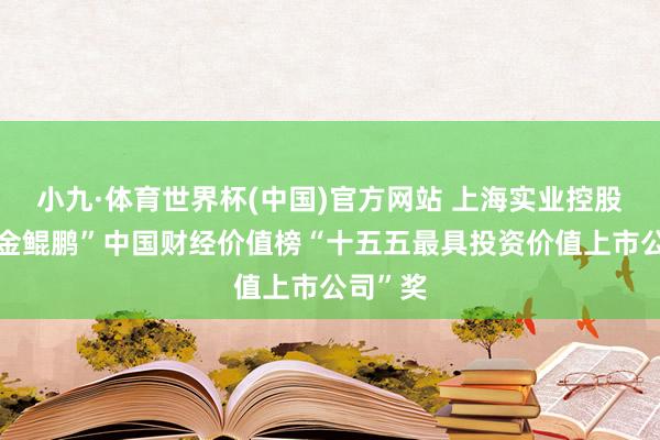 小九·体育世界杯(中国)官方网站 上海实业控股荣获“金鲲鹏”中国财经价值榜“十五五最具投资价值上市公司”奖