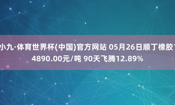 小九·体育世界杯(中国)官方网站 05月26日顺丁橡胶14890.00元/吨 90天飞腾12.89%