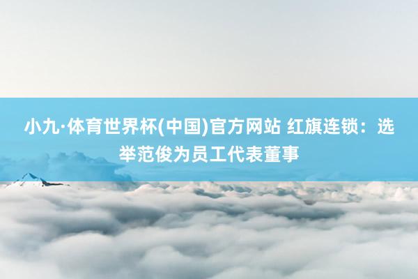 小九·体育世界杯(中国)官方网站 红旗连锁:选举范俊为员工代表董事