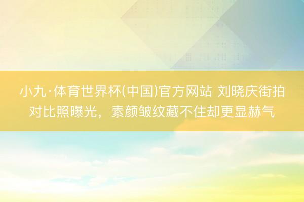 小九·体育世界杯(中国)官方网站 刘晓庆街拍对比照曝光，素颜皱纹藏不住却更显赫气